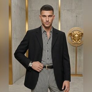 Versace Luxury Made in Italy 100% Wool Tailored Blazer | Sharp & Sophisticated